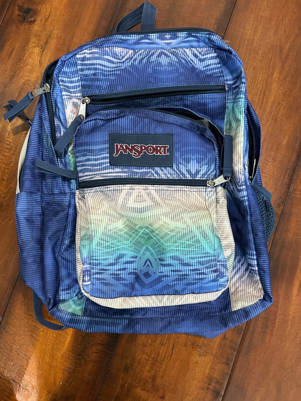 Jansport Big Student- Blue Teal Gradient Backpack